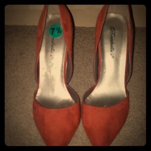 Burn orange  color  womans shoes